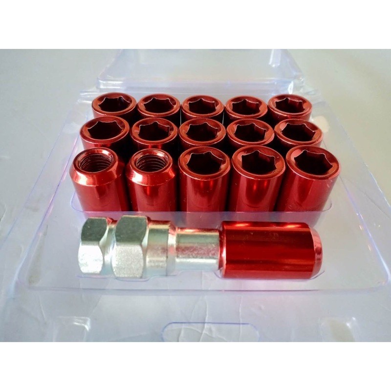 16pcs safety allen key wheel lock nut tayar nut tire tyre steel besi