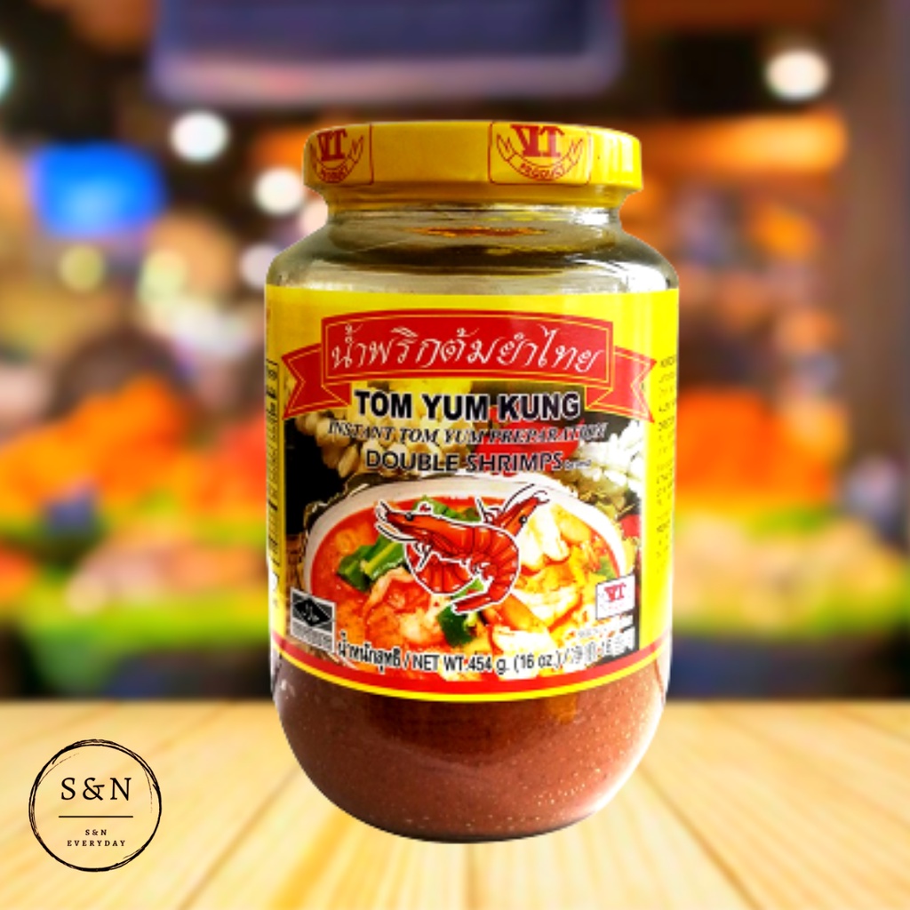 DOUBLE SHRIMP / PES TOM YUM ASLI / THAI TOM YUM KUNG Paste 454gm ...