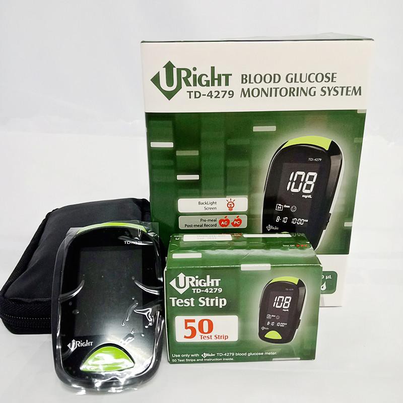 URIGHT BLOOD GLUCOSE MONITORING SYSTEM (free 50's TEST STRIP) | Shopee ...