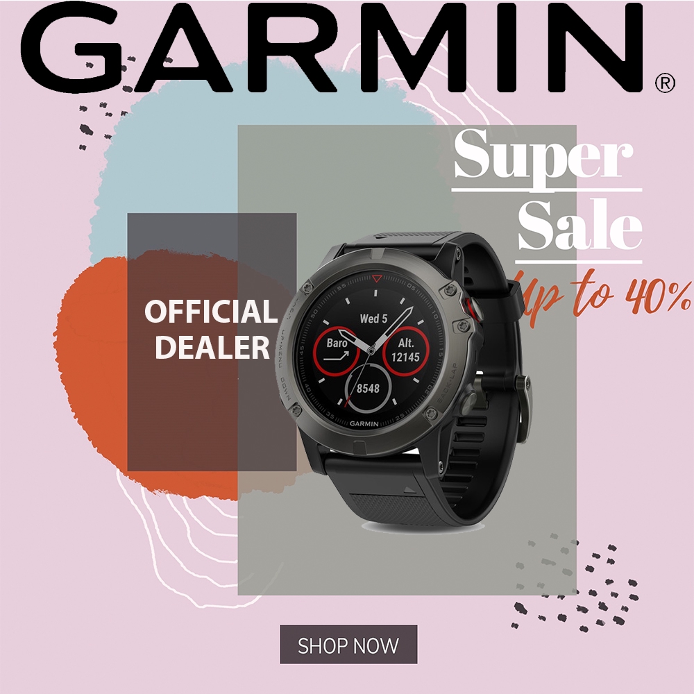 Garmin fenix 5x hot sale slate gray sapphire