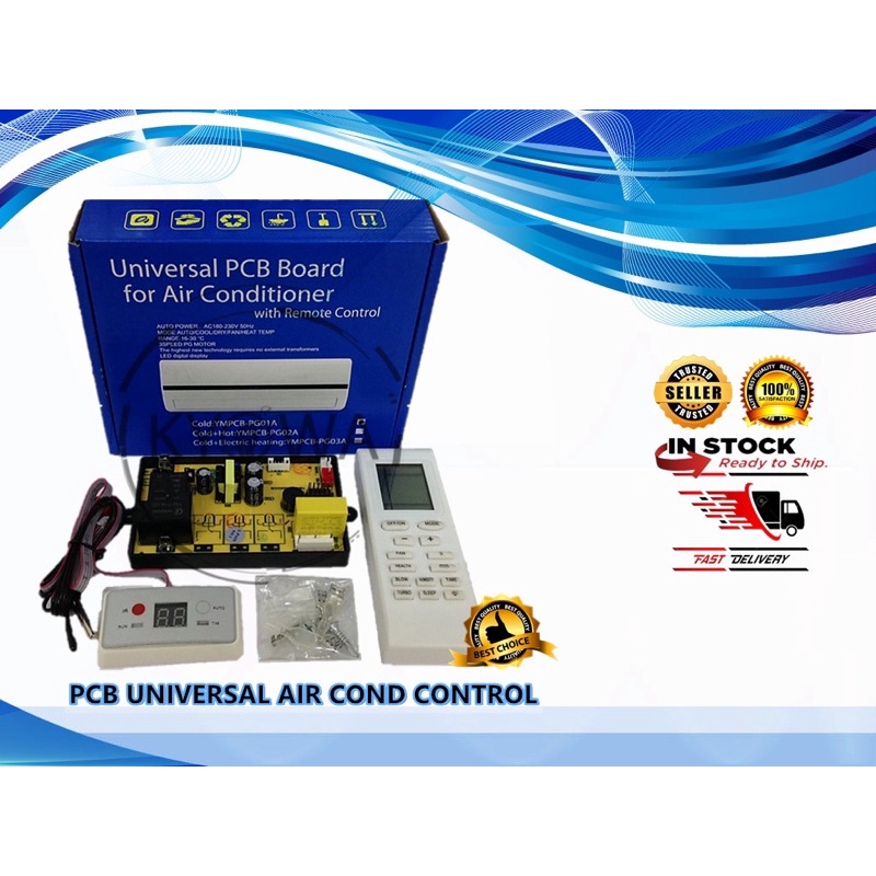 UNIVERSAL MODIFY PCB BOARD FOR AIR CONDITIONER WITH REMOTE CONTROL