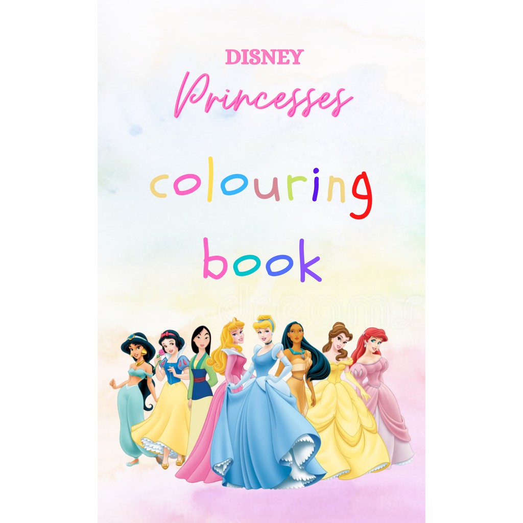 Colouring Book Disney Princesses | Shopee Malaysia