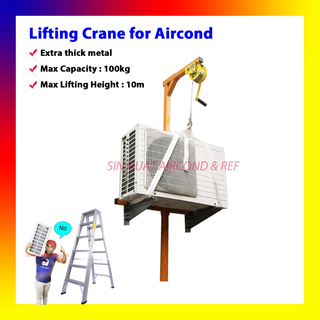 (5HP) Lifting Crane For Aircond @ Lift Air Conditioner @ Lifter Outdoor ...