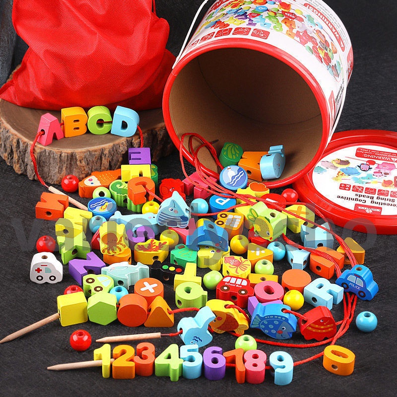 wooden-lacing-beads-montessori-lacing-toy-preschool-activities-wooden