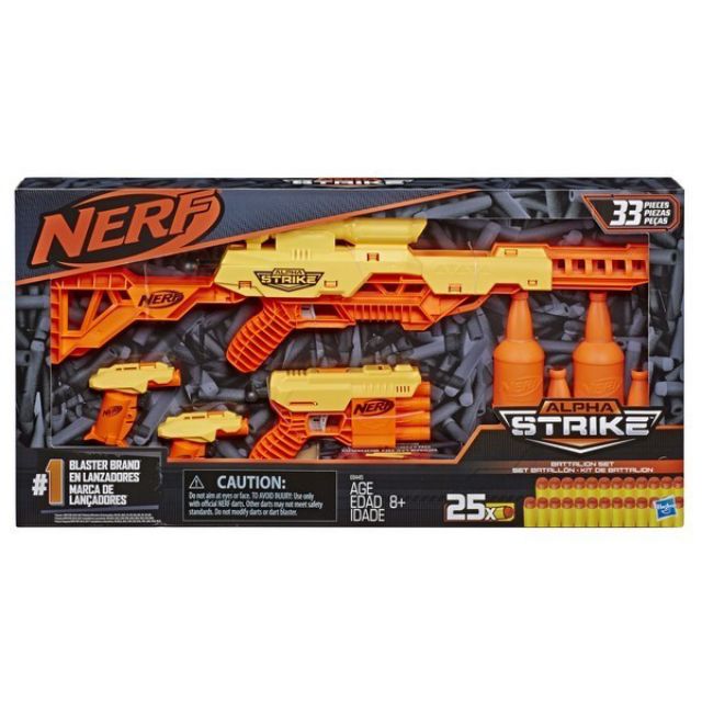 Hasbro Nerf Alpha Strike Battalion Set With Targeting Target Battle ...