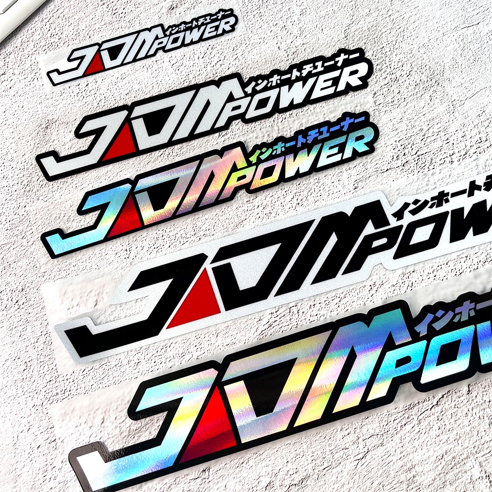 Jdm Power Car Sticker Window Bumper Decal Car Styling Vinyl Stickers