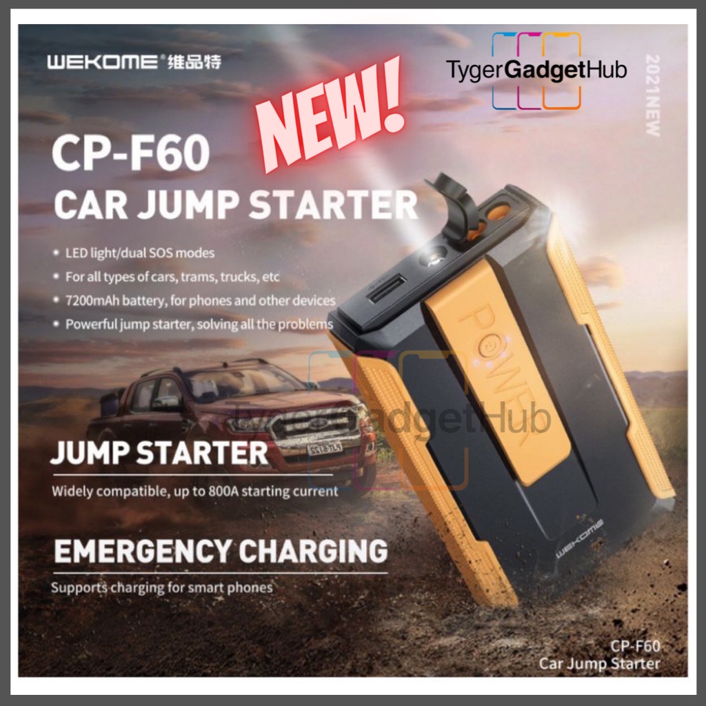 Original Wekome CPF60 car jumper starter 7000mAh power bank/jumper