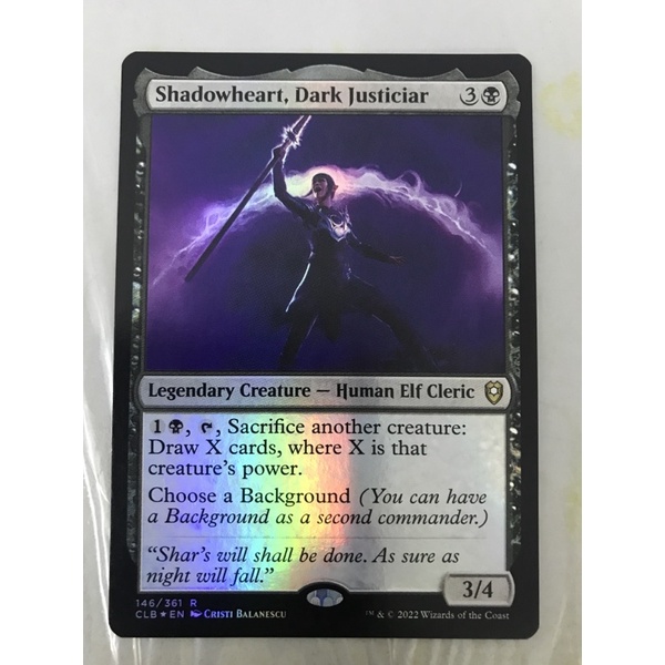 Magic The Gathering Shadowheart, Dark Justiciar (CLB) | Shopee Malaysia