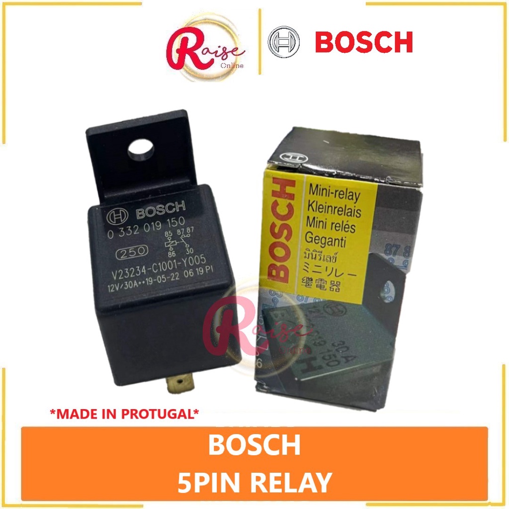 ORIGINAL Portugal Bosch Universal 5 Pin Relay 30A 0332 019 150 | Shopee ...