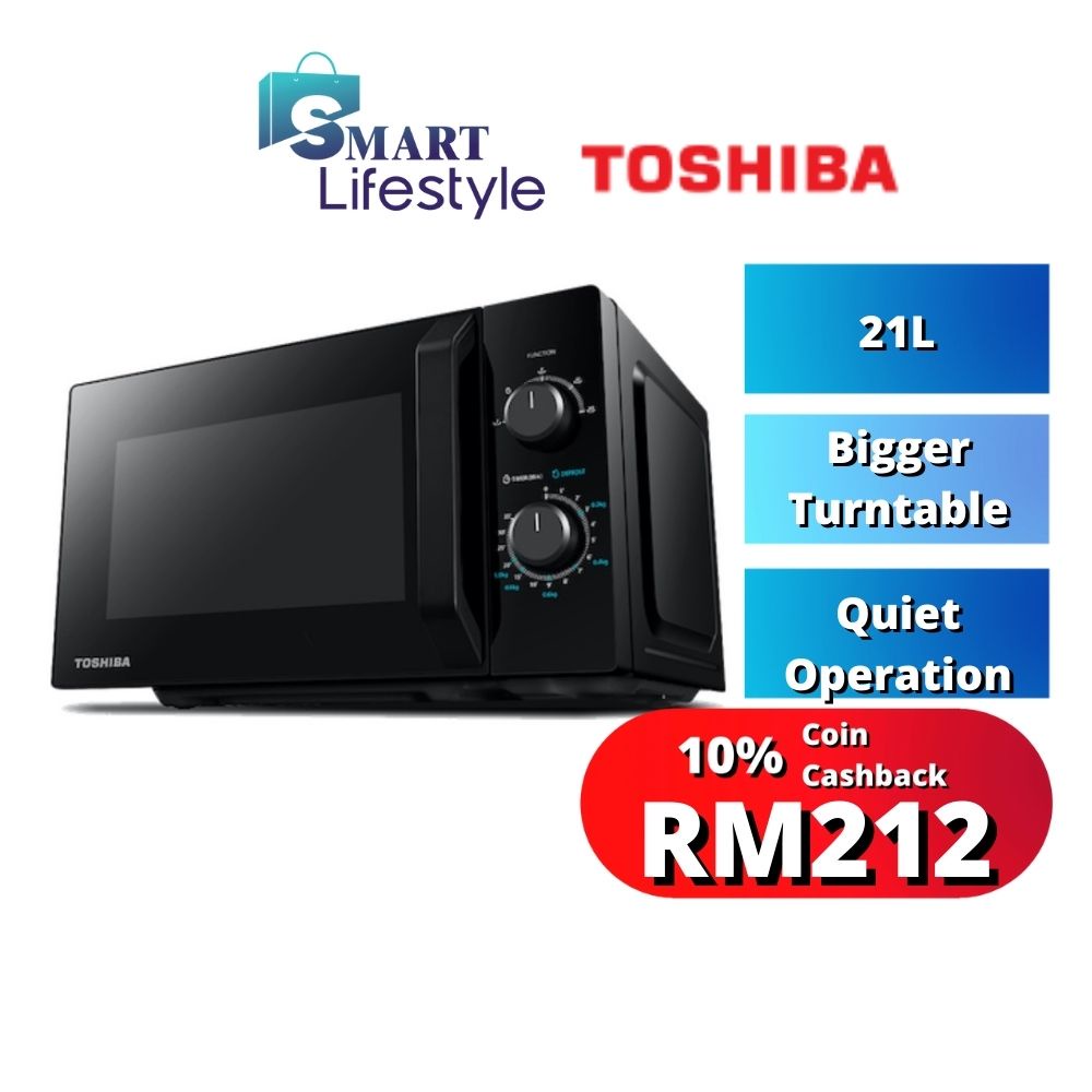 Toshiba 21L Microwave Oven - Black (MW2-MM21PF)