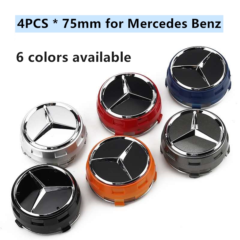 4pcs/set 75mm Wheel Hub Caps Tire center logo emblems High hub cap ...