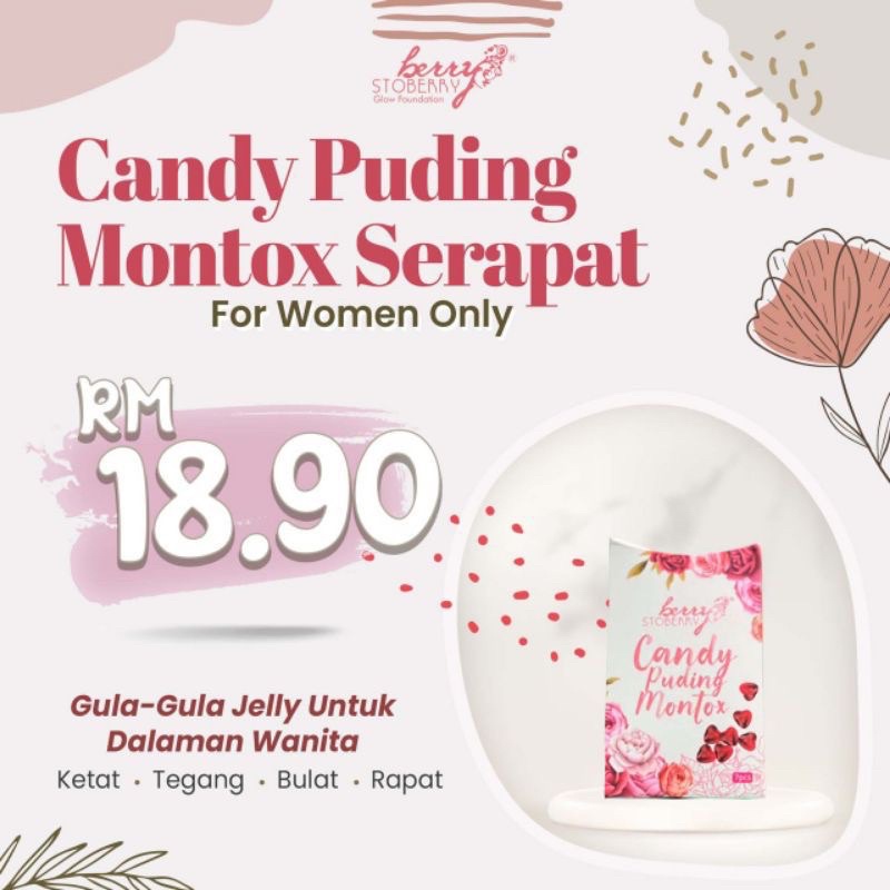 LUVLY BERRY STOBERRY CANDY PUDING MONTOX SERAPAT 💯ORIGINAL HQ💯 | Shopee ...