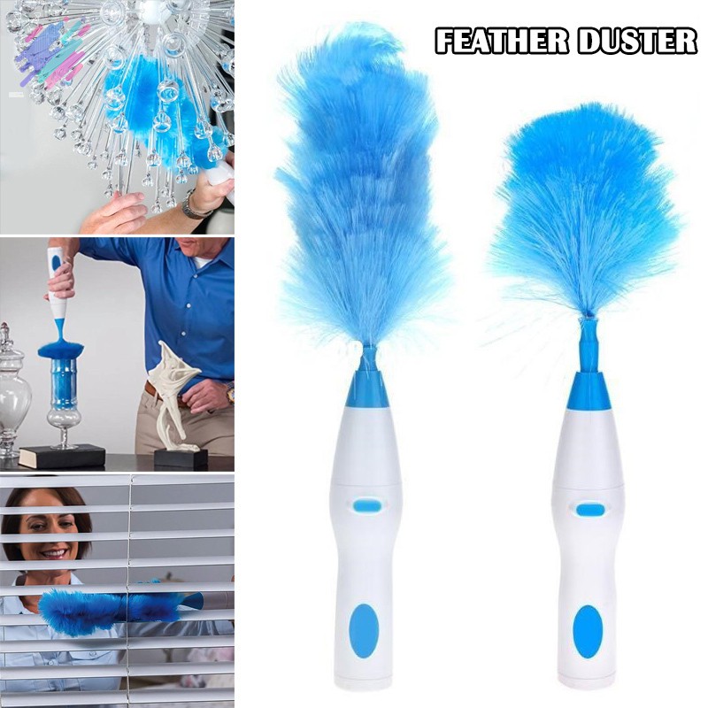 Electric Dust Wand Remover 360 Degree Rotating Spin Duster Brush ...