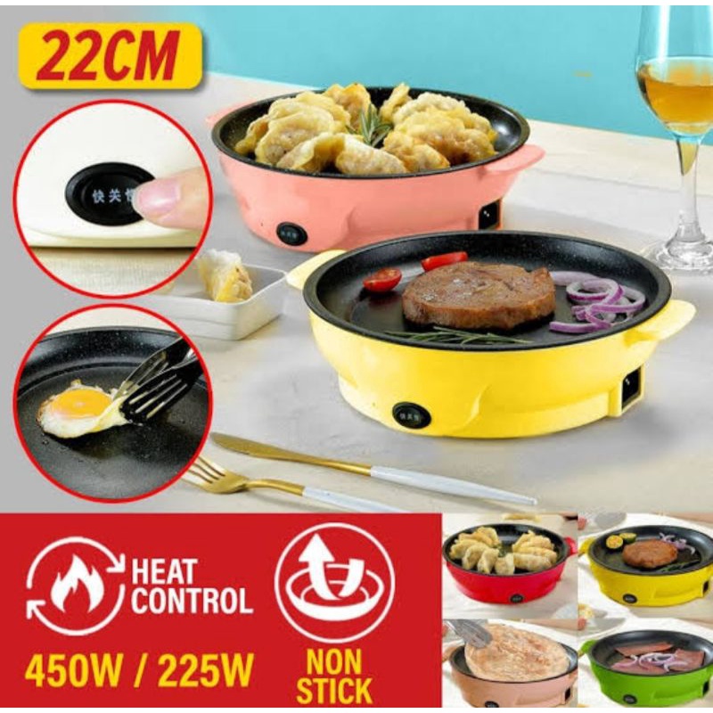 Electric pan / Ceramic Coating Electric pan / BBQ pan / korean fried