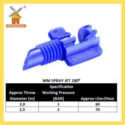 {100pcs} WM202 Micro Irrigation Spray Jet 180 degree Spray Jet Micro