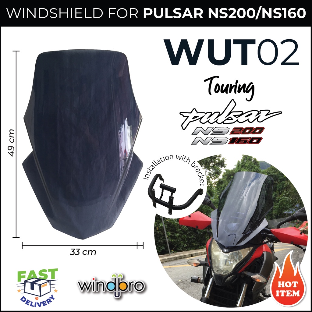 Pulsar ns200 hot sale windshield