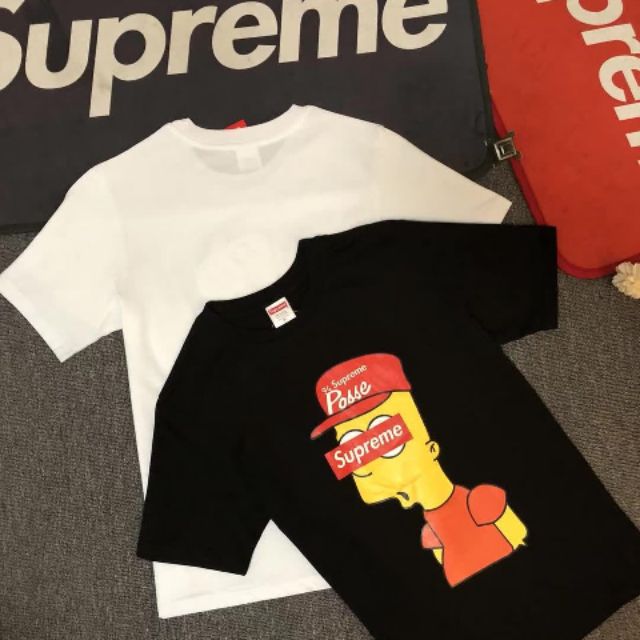 Supreme simpsons cheap t shirt