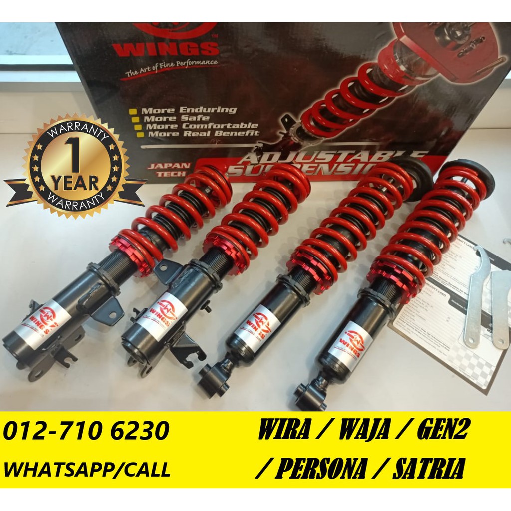 Wira Satria Waja Gen2 Persona Adjustable Absorber Hilow Bodyshift Brand 