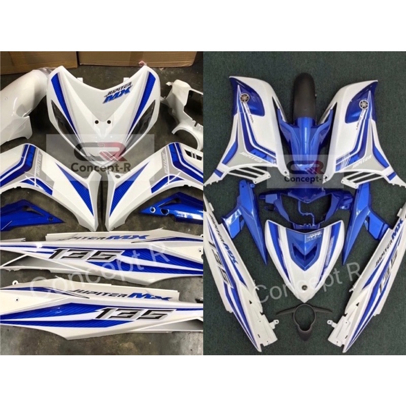 Rapido/HLD Cover Set Jupiter MX 2018 LC135 V1/V4/V5/V6/V7 White
