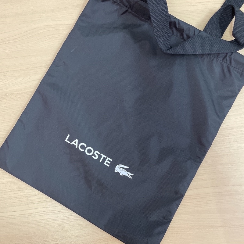 Original Lacoste Drawstring Waterproof Nylon Tote Bag Shopee Malaysia