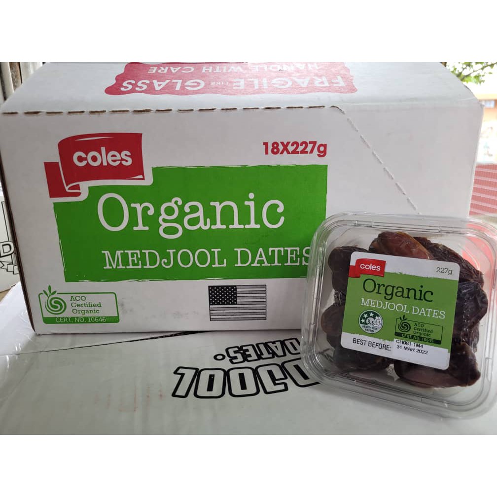 Us Coles Organic Medjool Dates 227G Shopee Malaysia