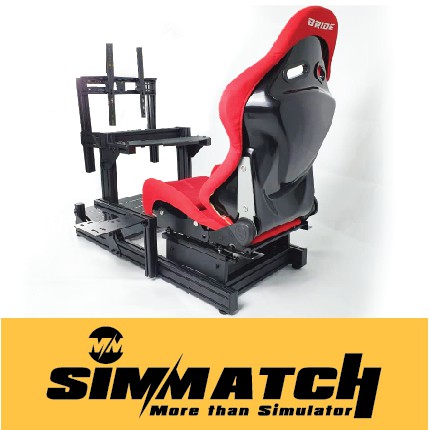 SIMMATCH RACING SIMULATOR RIG STAND GT1 TALUMINIUM PROFILE SIM RACING ...