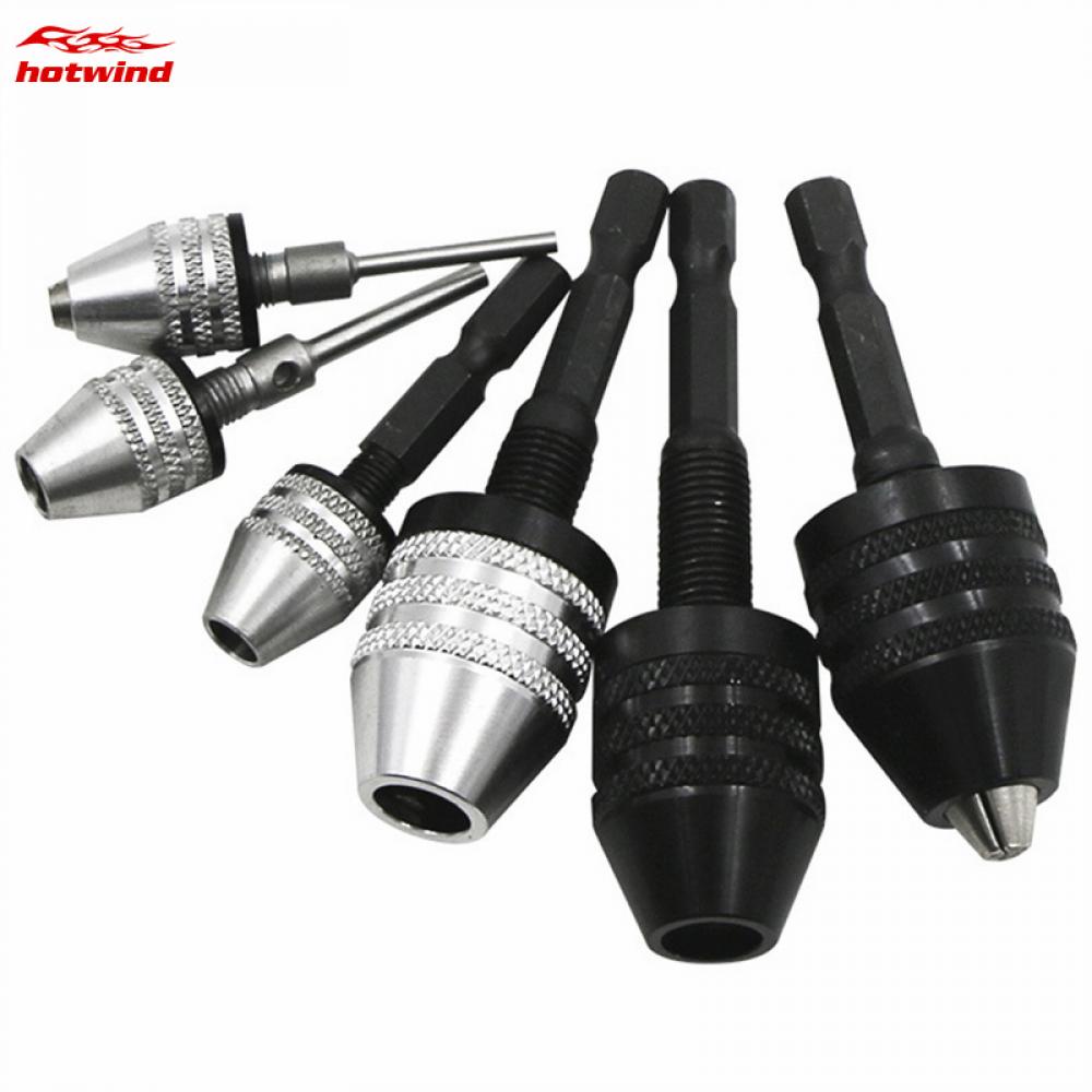 Hw Drill Chuck Keyless Screwdriver Impact Driver Adaptor Electric Micro Motor Clamp Mini Chuck