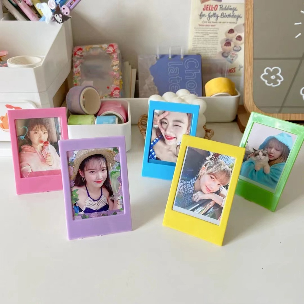 Mini Polaroid 3 inch color small photo frame single photo set plastic