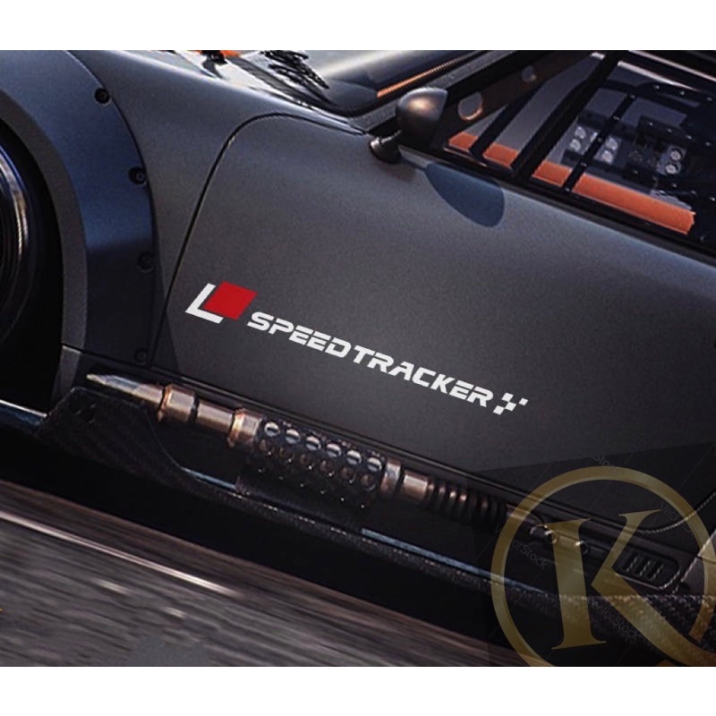 [Ready Stock]K042# SPEEDTRACKER Racing Vinyl Decal Stickers | Shopee ...