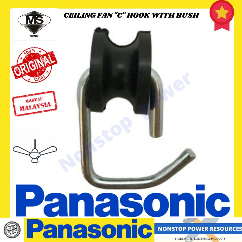 Panasonic KDK Ceiling Fan Hook C Type With Rubber Bush F M15A0 K15V0 Original Genuine