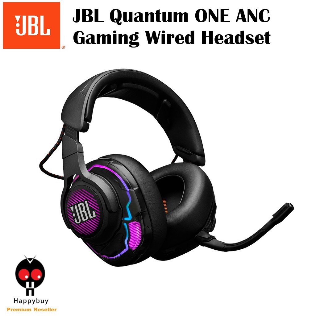 JBL Quantum ONE USB wired PC Gaming nover ear professional headset with head tracking enhanced JBL Quantum SPHERE 360