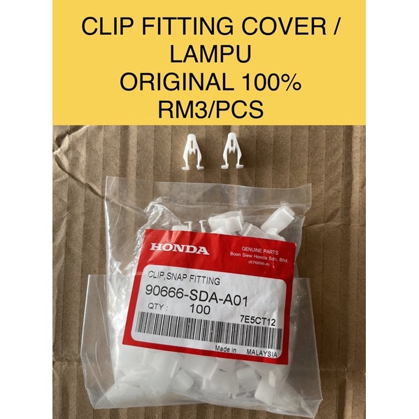 RS150 SNAP FITTING CLIP COVERSET HEADLAMP ORIGINAL 100% FOR HONDA ...