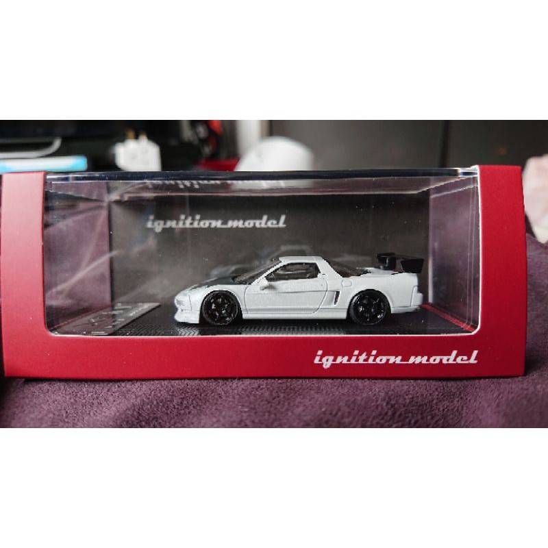 Ignition Model 1/64 Honda NSX NA1 matte pearl white carbon bonnet GT ...