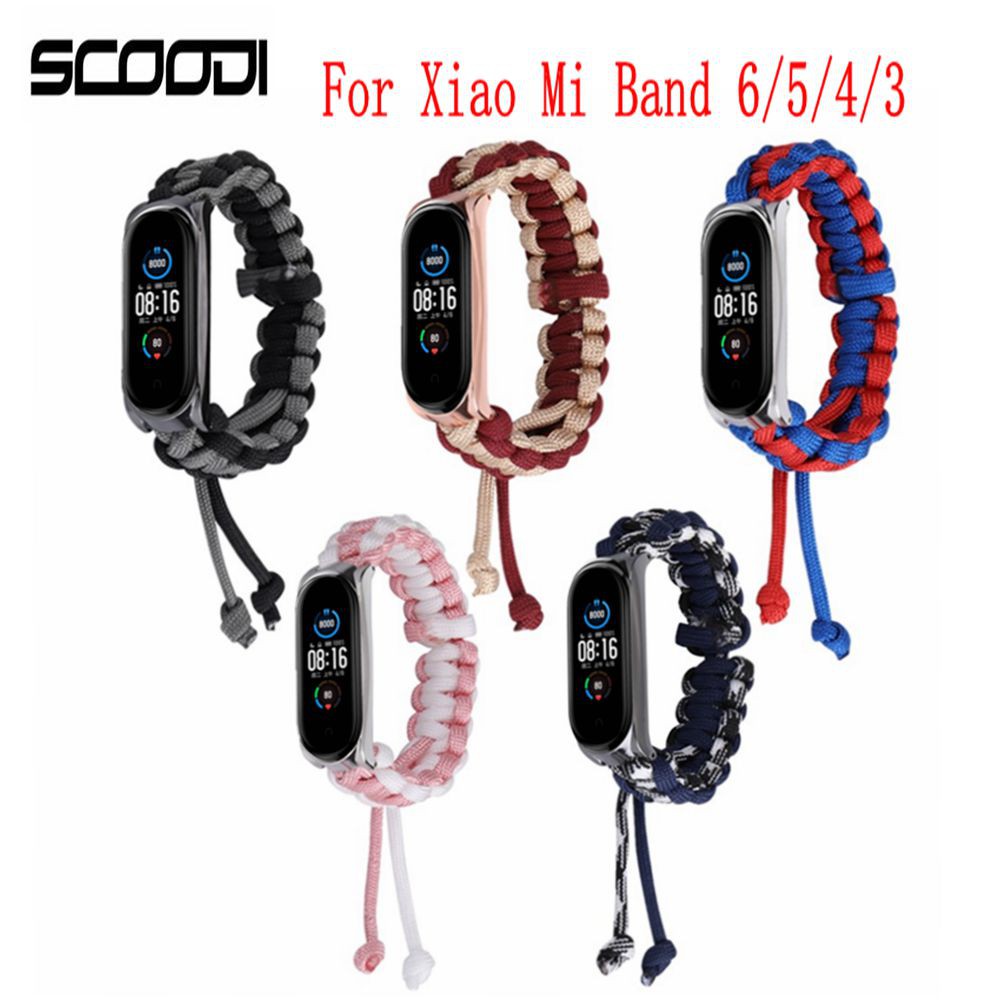 Nylon Strap Smart Bracelet Wristband for Xiaomi Mi Band 7 6 5