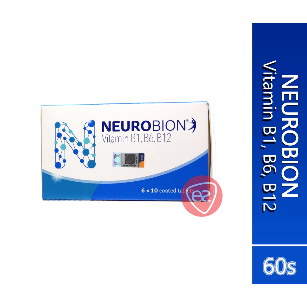 Neurobion (Vitamin B1, B6, B12) Tablet ( 60s / 60s x2 Free Cebion