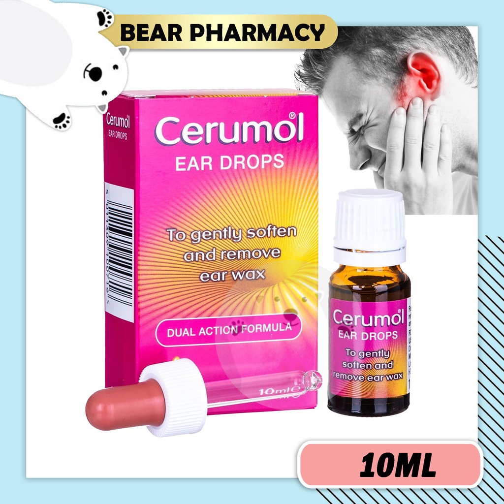 CERUMOL Ear Wax Softener Ear Drops 10ml [Exp: 12/2025] Ear Wax Removal ...