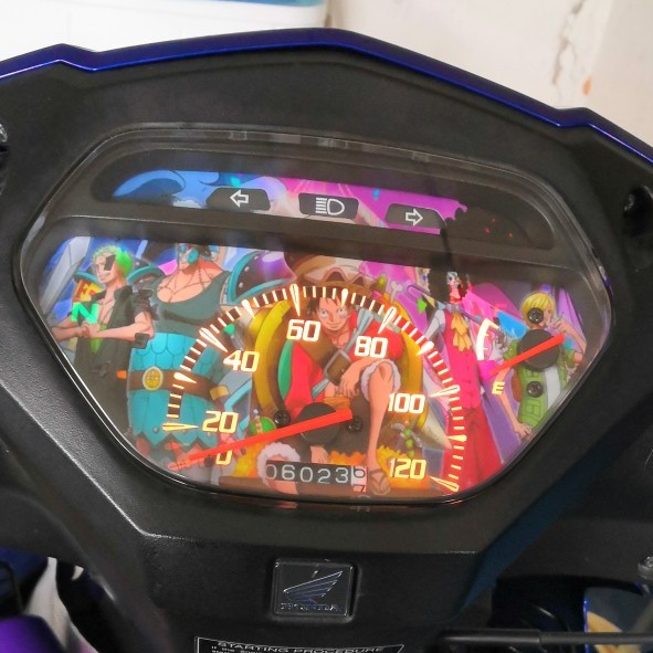 Wave alpha 110 meter penal sticker Padu..Padu Merecit NEW 2021 ...