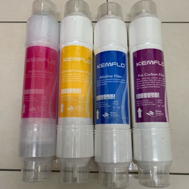 KEMFLO Alkaline Water Filter / Cartridge ( Set Of 4 IType 10