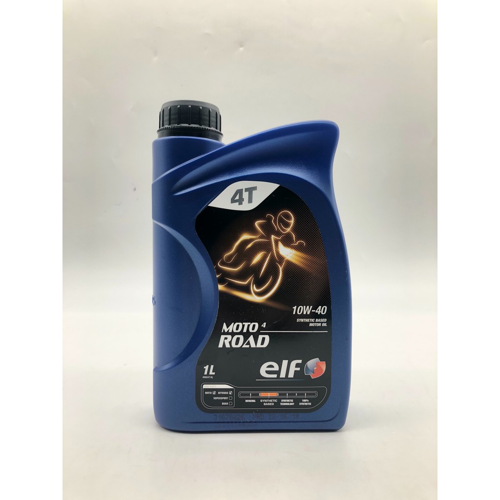 ELF ENGINE OIL 10W40 10W40 ELF MOTO 4 ROAD 10W40 SYNTHETIC LUBRICANT