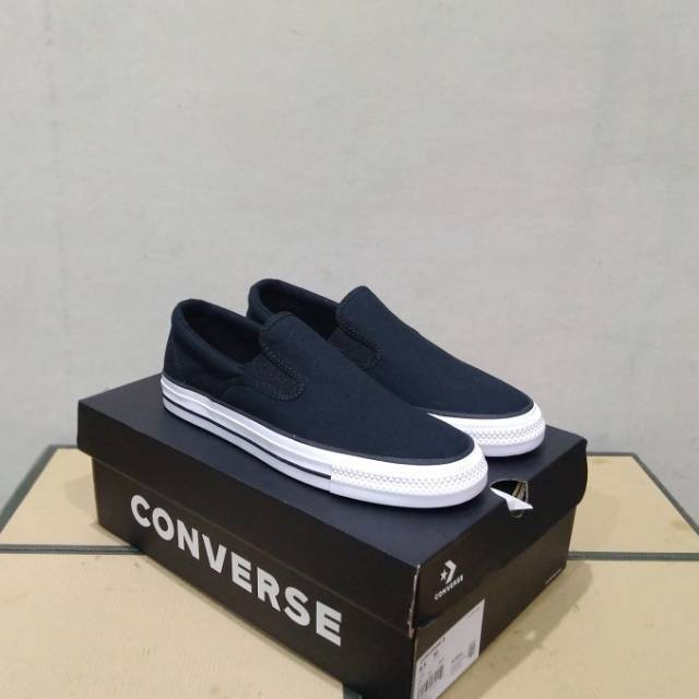 Converse 90 Chuck Taylor All Star Black Double Gore Slip On Men And Women Shoes Shopee Malaysia