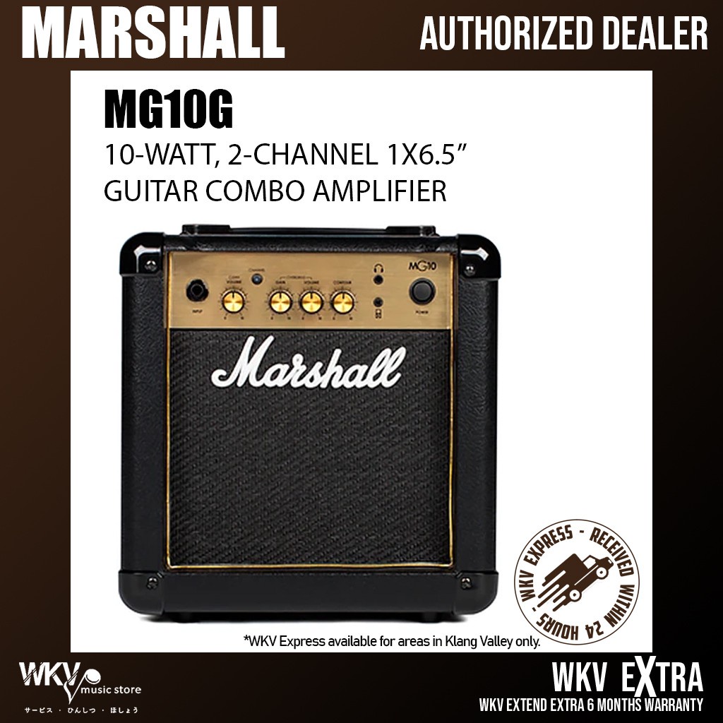 Marshall MG10G Gold Electric Guitar Combo Amplifier 10W 1x6.5 Guitar