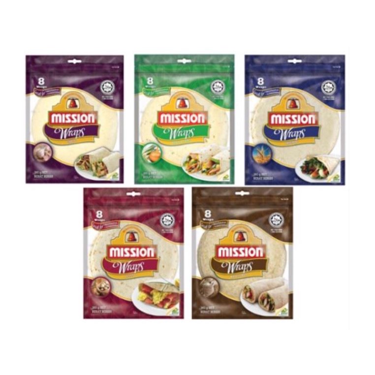 MISSION Wraps ( Original 8's / Onion & Chives 8's / Garlic 8's / Potato