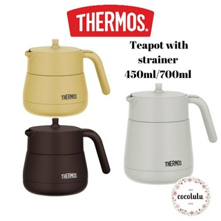 THERMOS Vacuum Insulated Teapot with Strainer TTE-450 TTE-700