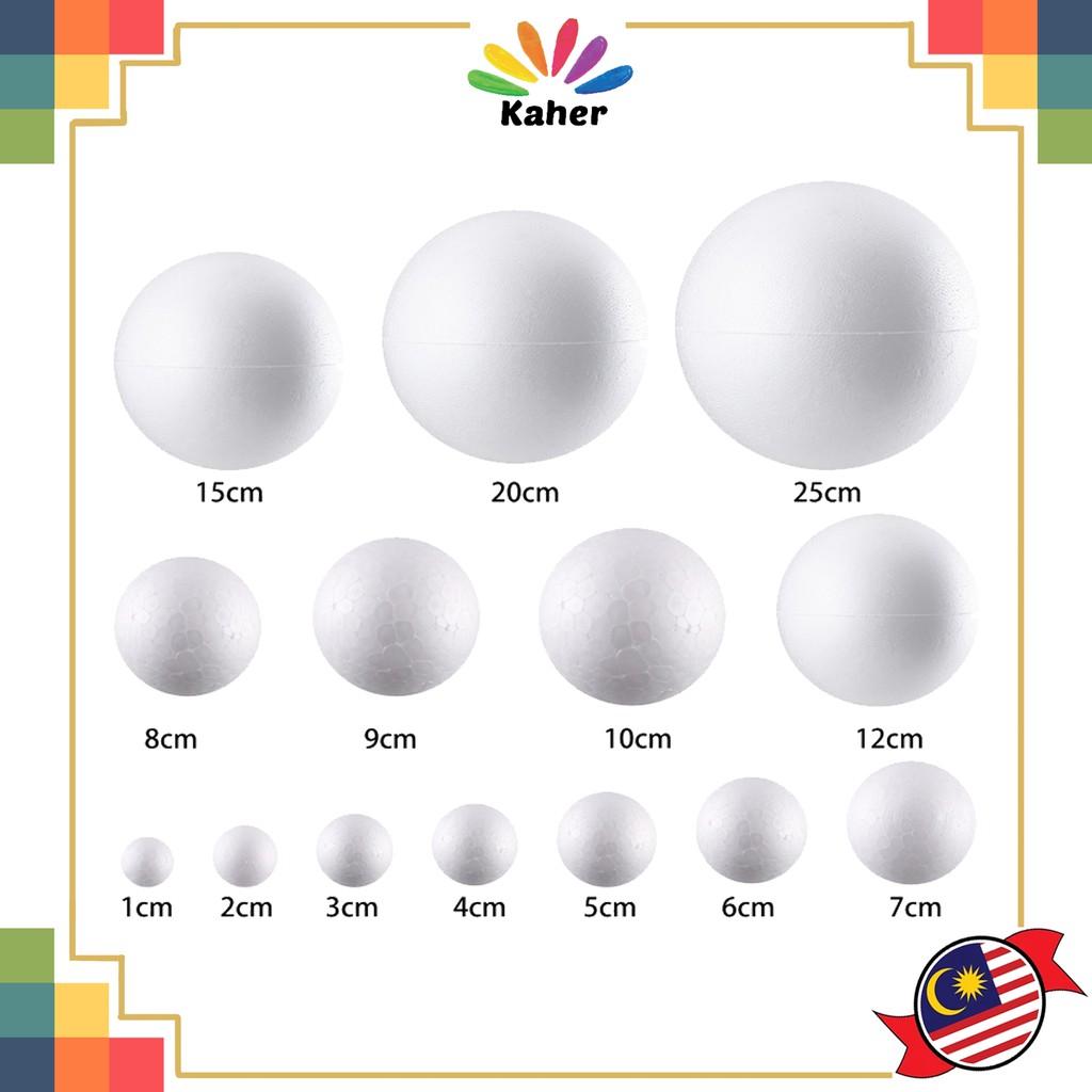 Styrofoam Ball 10 SIZES for DIY decorations /DIY Handicrafts