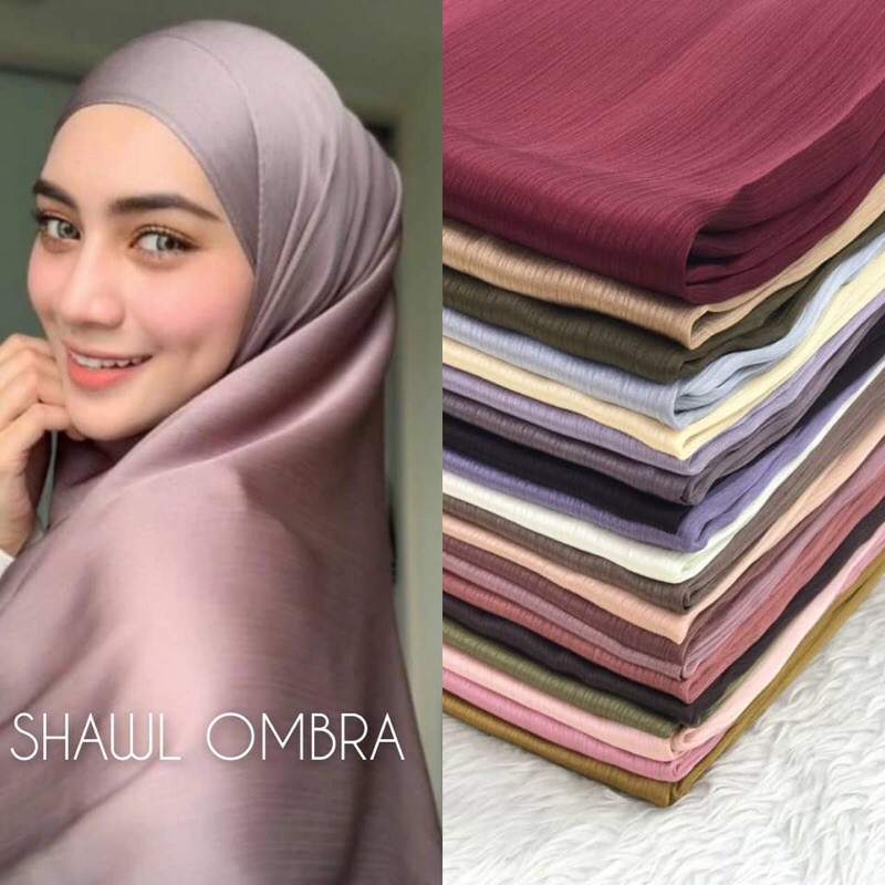 shawl satin ombra