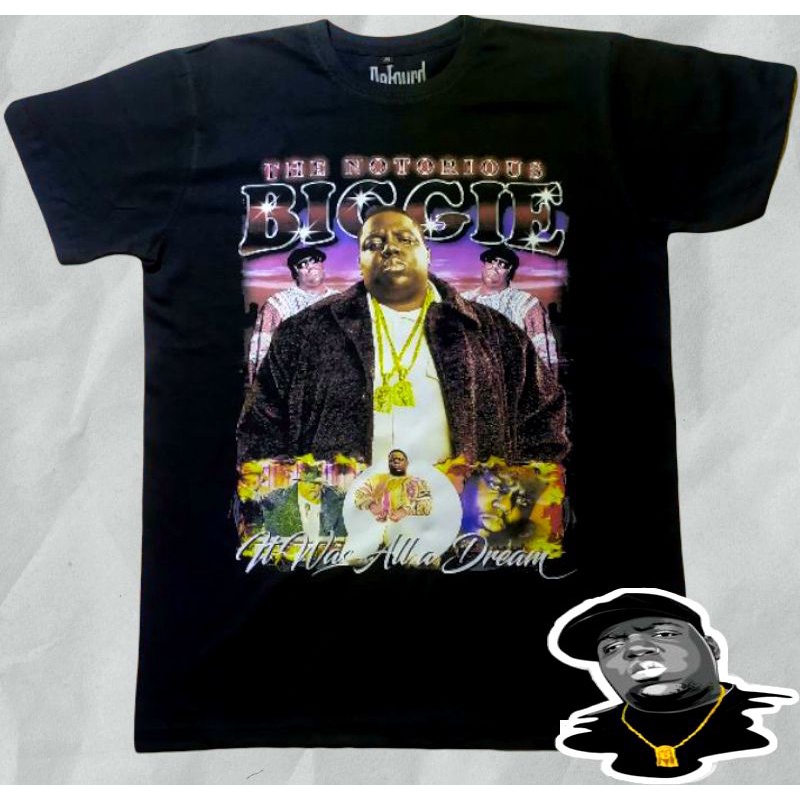 The Notorious Biggie Rap Tee/Kaos Rapper Hip-Hop The Notorious Bigggie ...