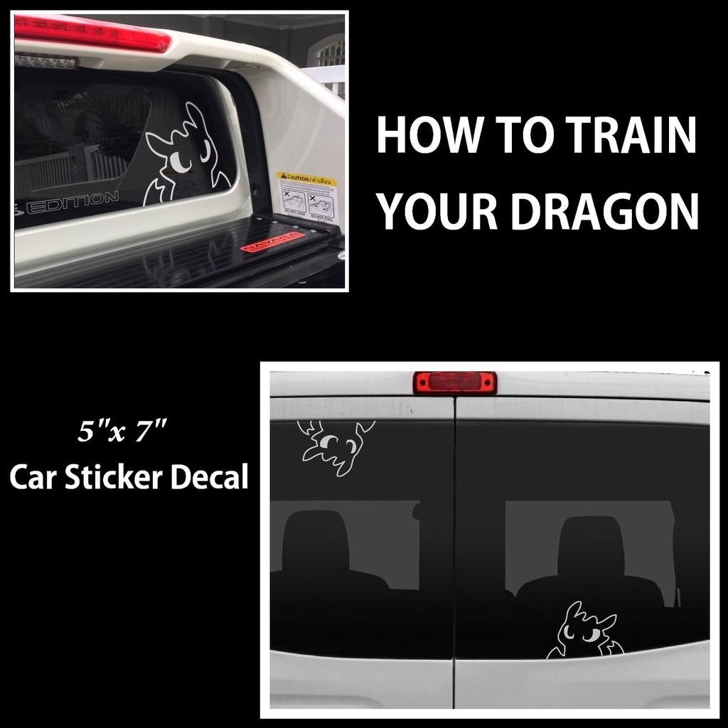 Car Sticker Decal HOW TO TRAIN YOUR DRAGON Car Sticker Vinyl Decal
