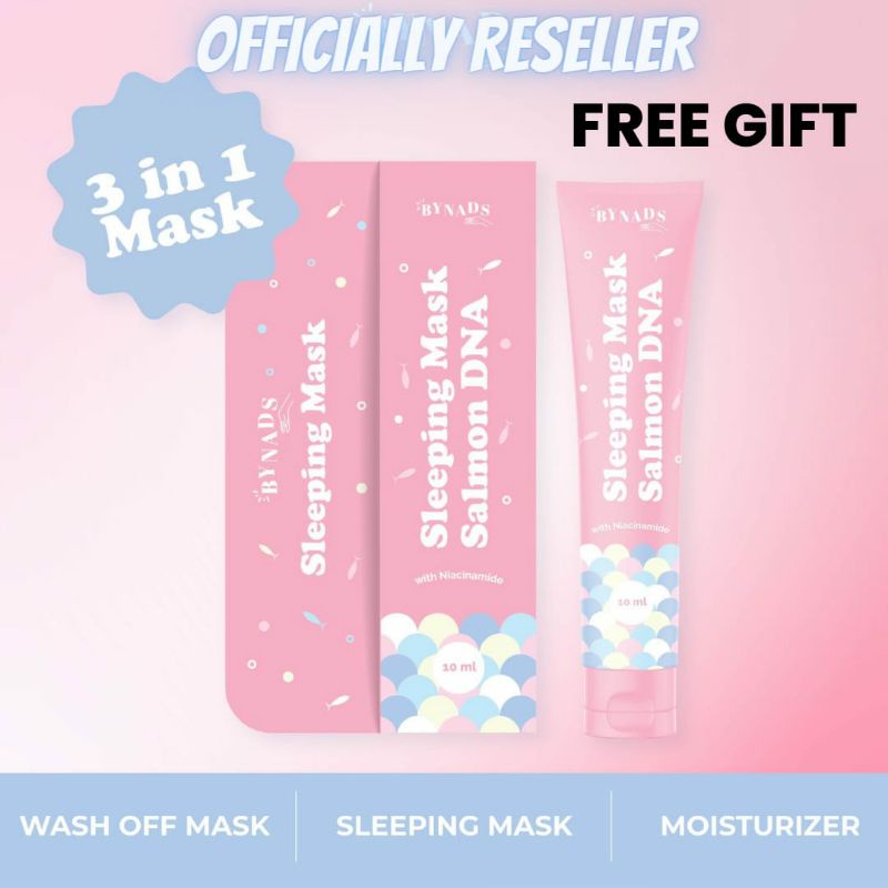 Sleeping MASK SALMON DNA BY NADS MASK 3 IN 1 WASH OFF MASK SLEEPING ...