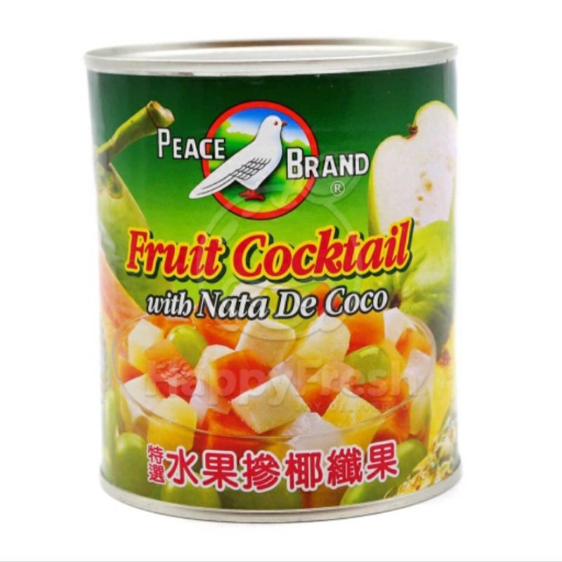 PEACE BRAND Fruit Cocktail with Nata De Coco berat dlm tin 850g/510g