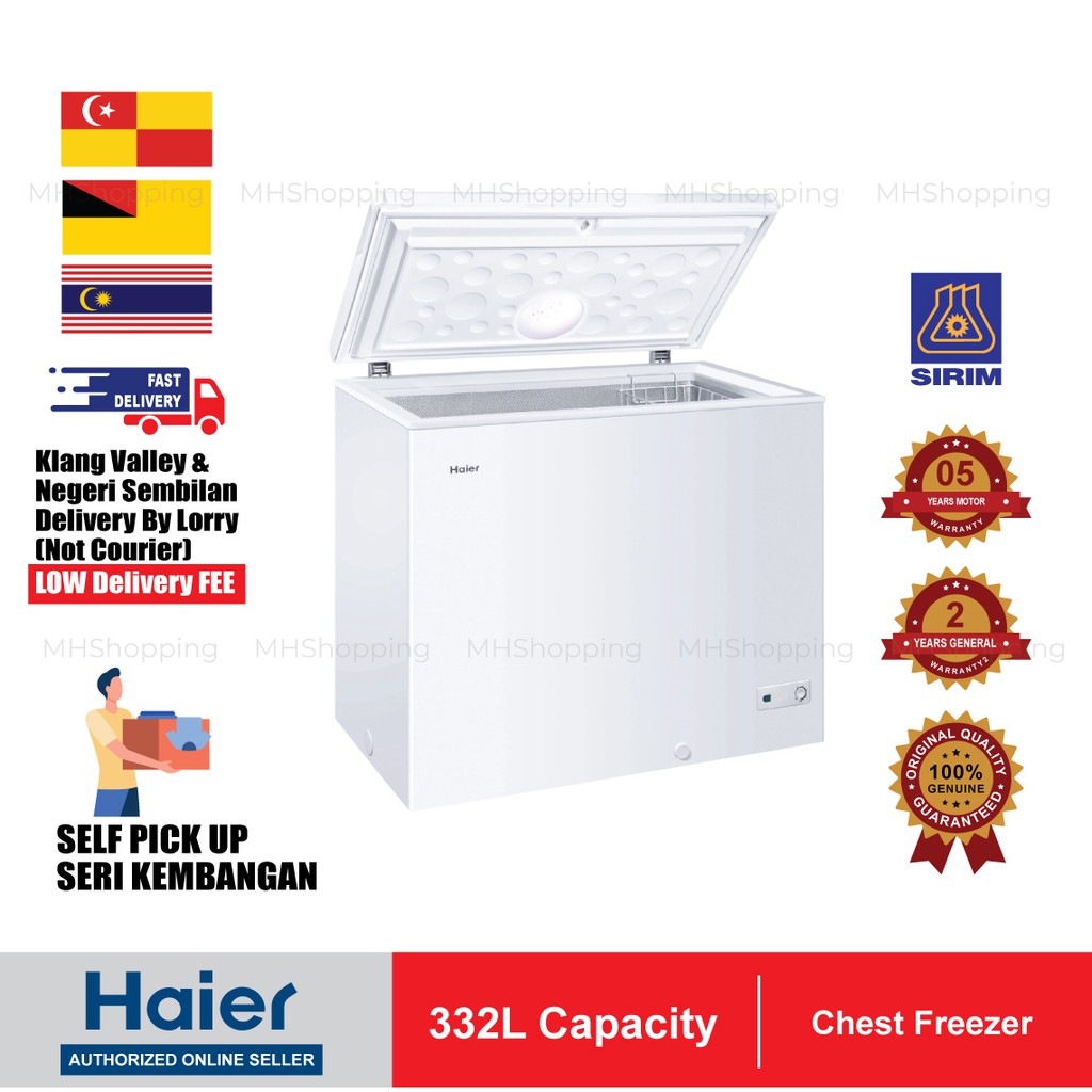 Haier(332L) Chest Freezer 1 door / Peti Sejuk Beku 1 Pintu Convertible